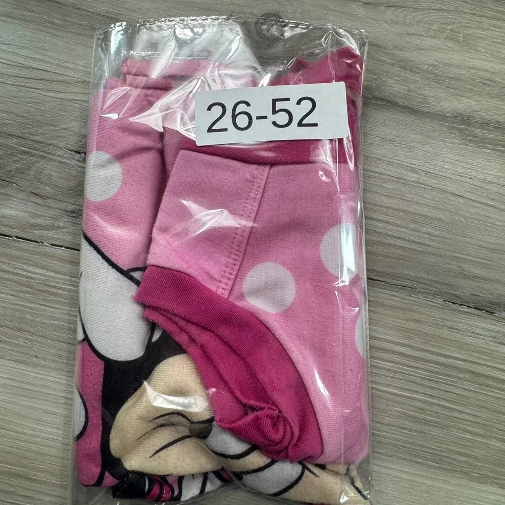 Disney Minnie Mouse Pink Polka Dot‎ Nightgown Pajama Dress Kids Size 4 - Picture 12 of 12